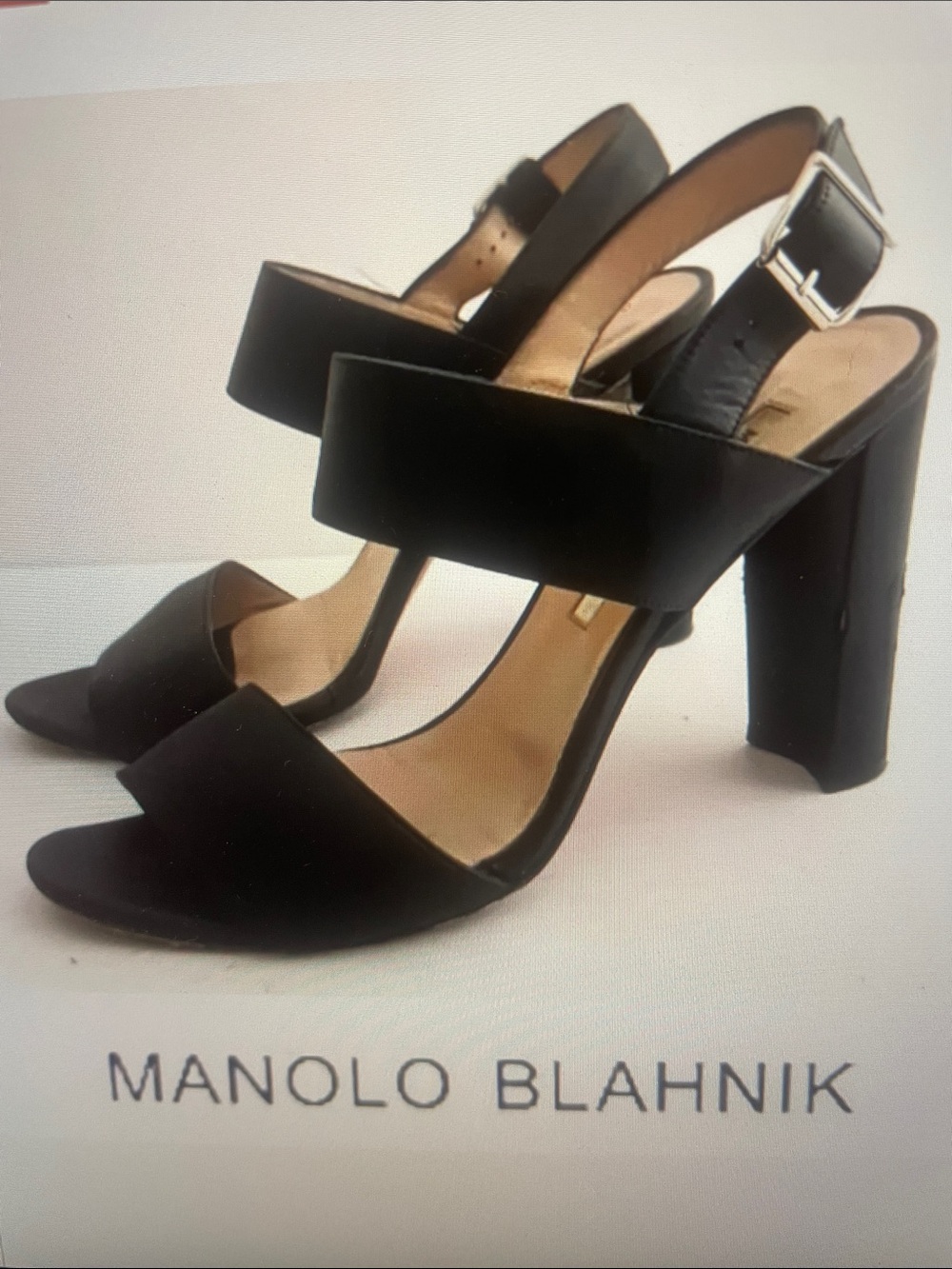 Manila Blahnik Khan heeled sandal sz 38